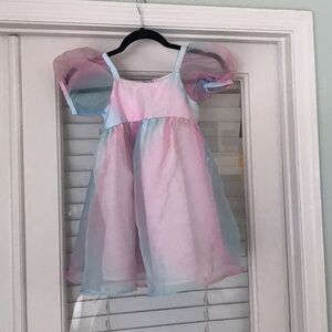 Janie and Jack Pastel Pink and Blue Dress